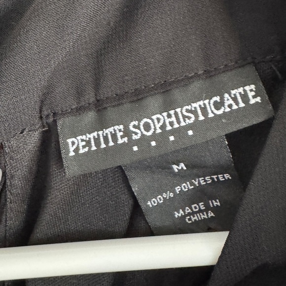 Petite Sophisticate Black Sleeveless Blouse - Picture 5 of 9